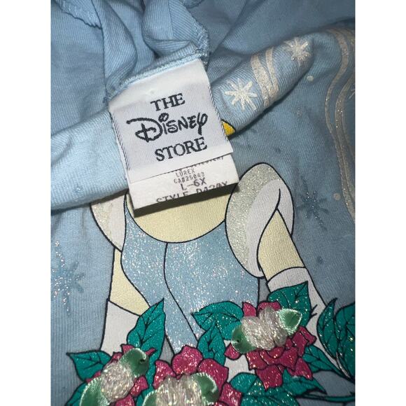 Vintage Disney Cinderella Princess Dress Puffy Sleeve Gown Glitter Tulle sz 6x - Picture 6 of 10